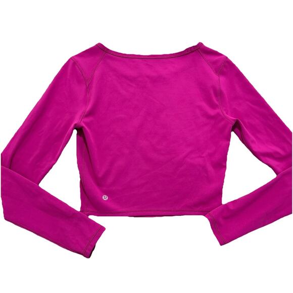 Lululemon Wunder Train Cropped Long Sleeve Shirt - Size Missing Runs Like 4/6  - Picture 4 of 5